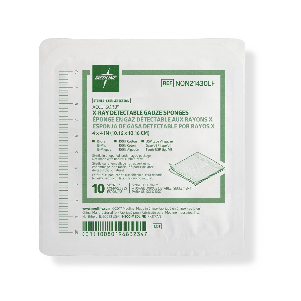 Sponge, Xray Sterile 16Ply 4X4 | Pipeline Medical